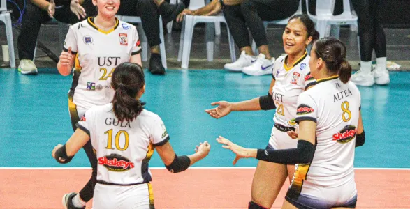 The University of Santo Tomas blasted Mapua University for a back-to-back win in the 2024 Shakey’s Super League (SSL) Collegiate Pre-Season Championship on Sunday, October 6, at the Rizal Memorial Coliseum. 