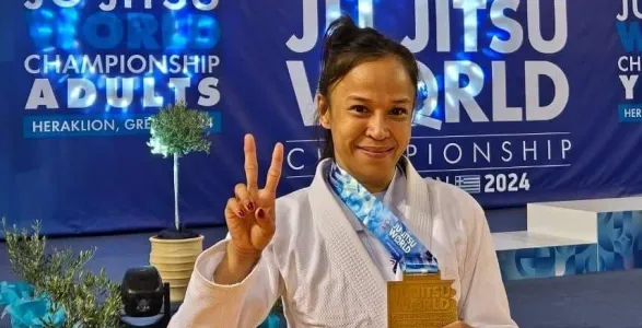 Kimberly Anne Custodio ruled her class and earned the gold medal in the adult female -45kg division of the 2024 Ju-Jitsu International Federation or JIFF World Championship held in Heraklion, Greece.